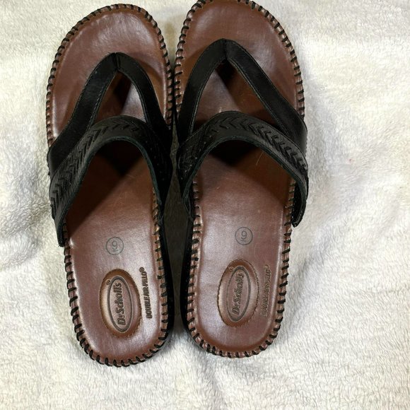 DrScholls women Air Pillo Black Sandals Size 9 - Picture 3 of 4